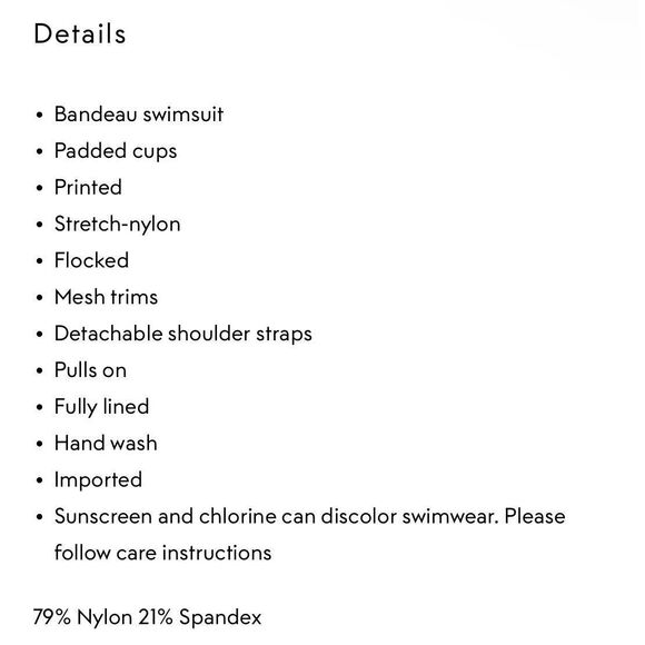 jets australia bandeau One Piece Tropical Print - Size 8 - Multicolored - Picture 5 of 16